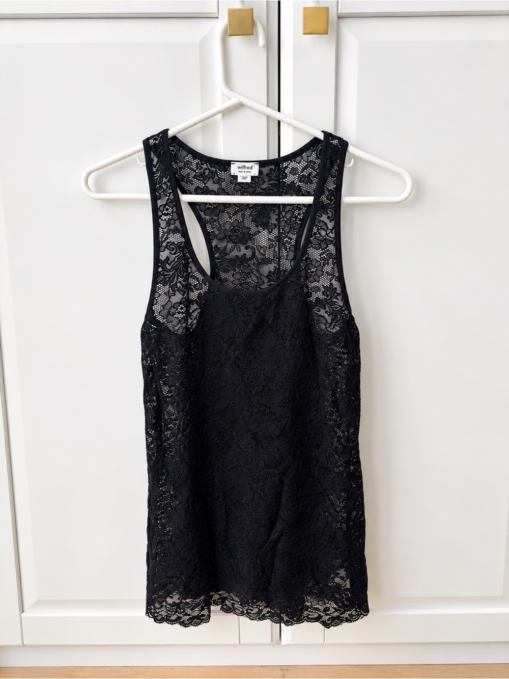 Wilfred Black Lace Camisole Tank